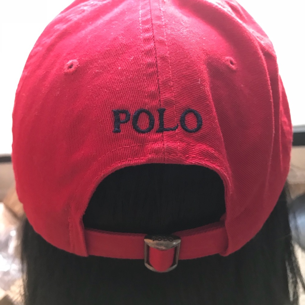 Red Polo hat