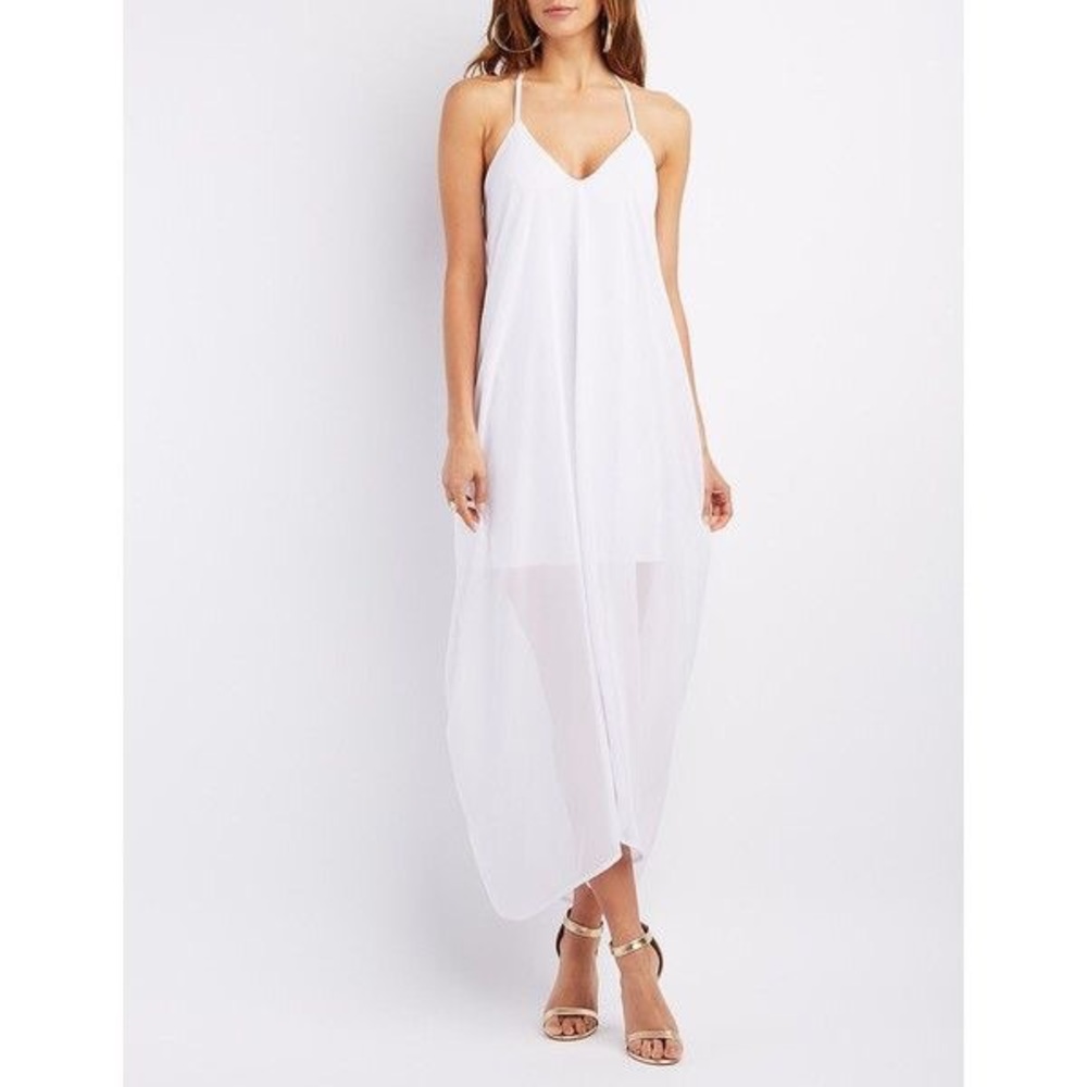 Charlotte Russe Draped & Caped Maxi Dress