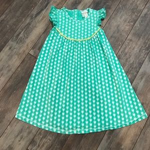 Matilda Jane Dress - green tulips