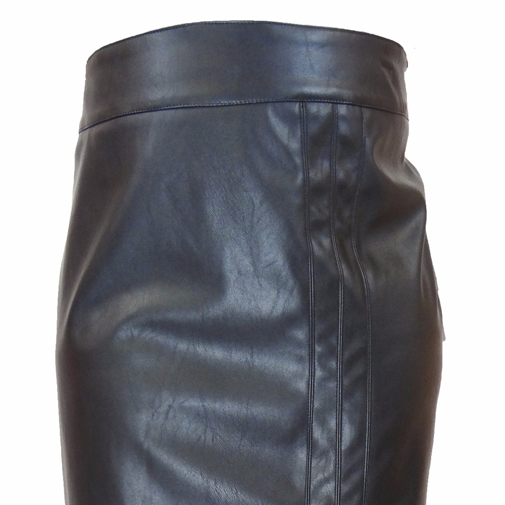Modamix Faux Black Leather Skirt