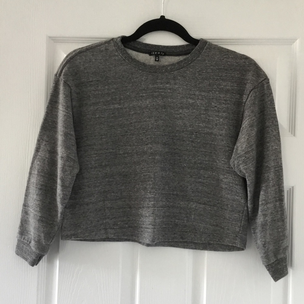 Theory - Cropped Sweatshirt
