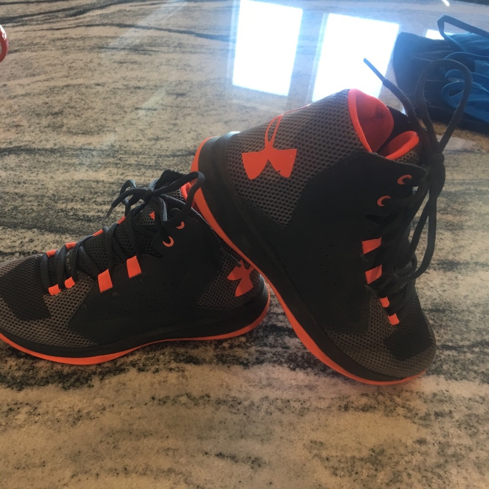 Boys Under Armour basketball shoes