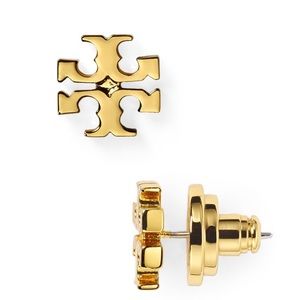 NWT• Tory Burch T-Logo Stud Earrings.
