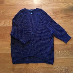 Knit button front sweater