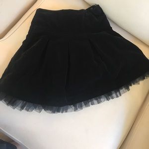 Gymboree Black Velvet skirt
