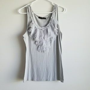 The Limited Ruffle Neck tank
