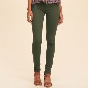 Super skinny olive Hollister jeans!