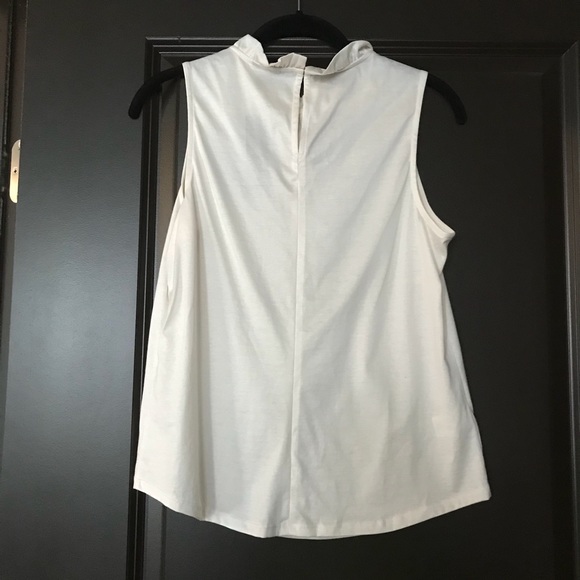 Ann taylor ruffle neck shell - Picture 2 of 2