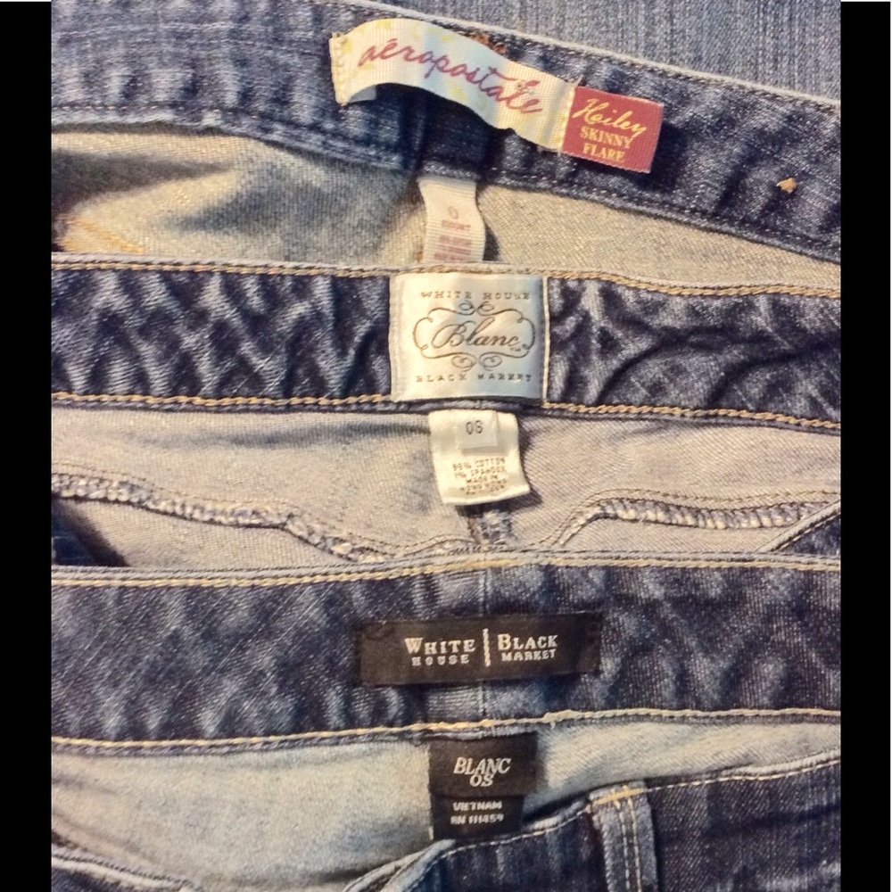 * 3 PAIR BUNDLE * White House Black Market + Aero