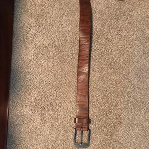 Brown 100% Leather Armani Belt
