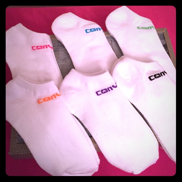🆕 ONLY 1-6PK LEFT! Converse All Star⭐️Socks, 6PK - Picture 2 of 8