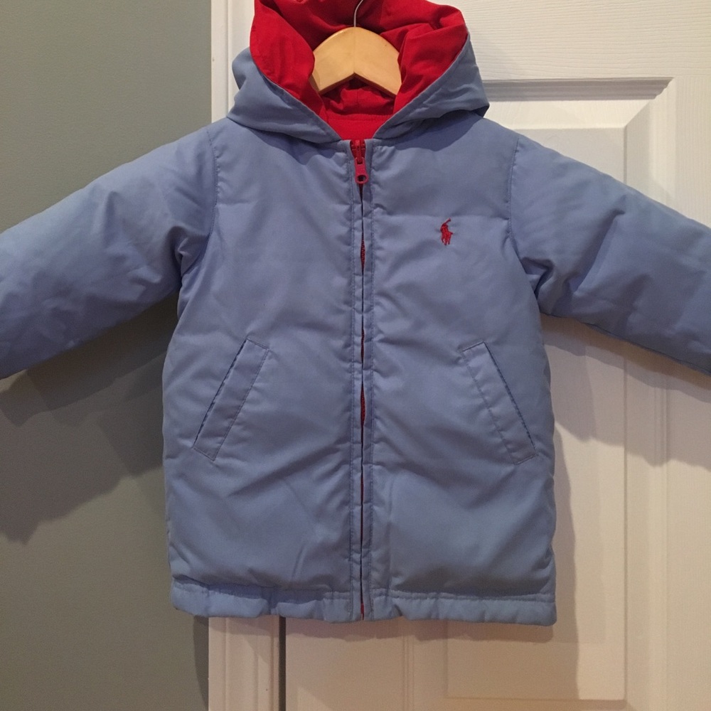 Ralph Lauren Infants Reversible Hooded Down Jacket