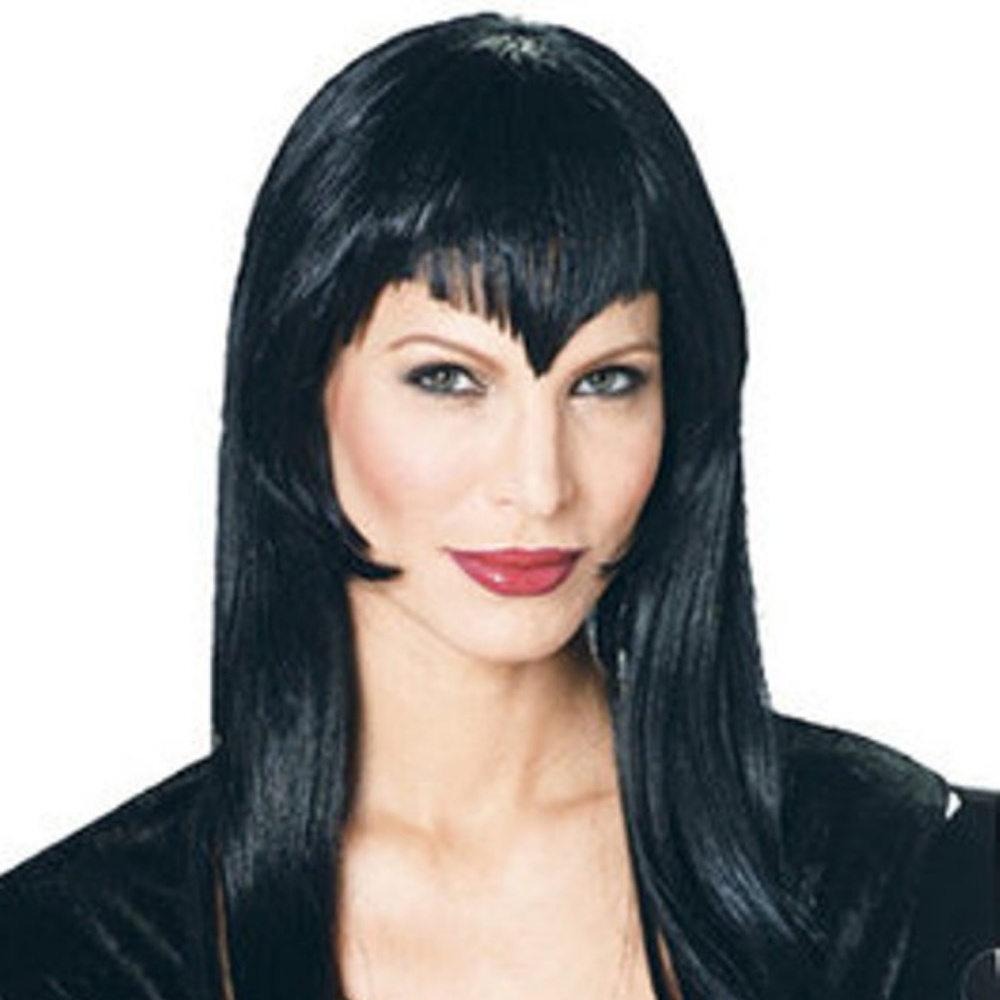 Ladies Black Vampiress Wig NEW