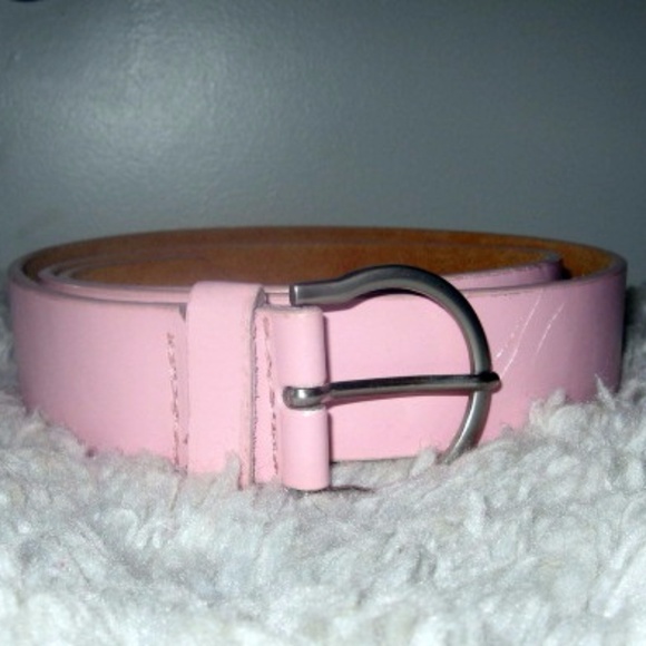 Unbranded Accessories - Blush Pink Leather Belt 1.5" XL