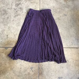 & Other stories printed pleated midi skirt / new