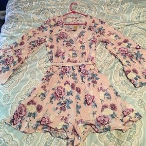 American Eagle Floral Romper