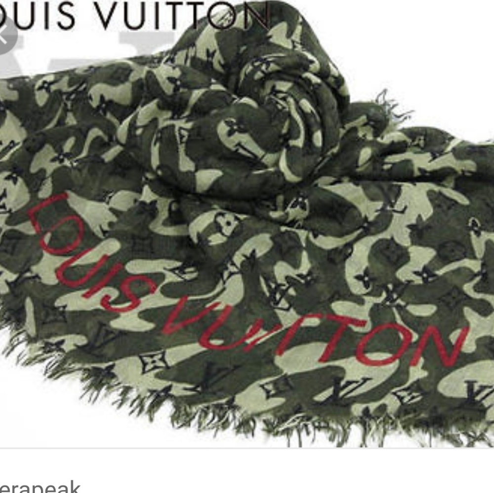 Limited Edition Camouflage Louis Vuitton Shawl