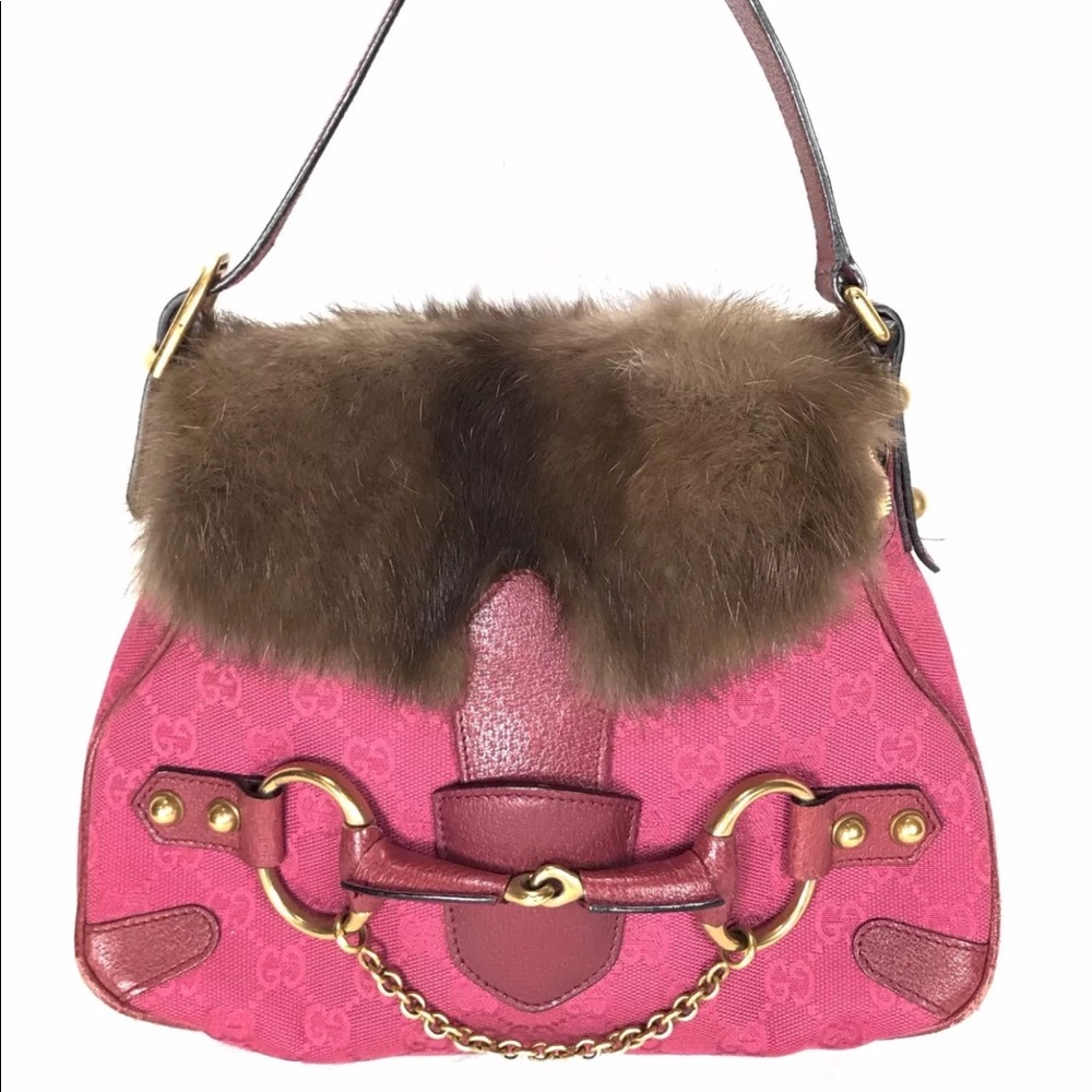 ❌SOLD❌ Tom Ford GUCCI Raspberry Horsebit Satchel