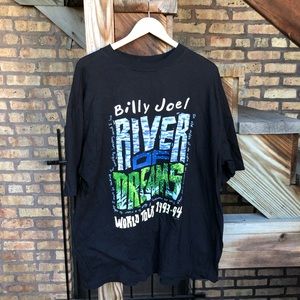 Vintage 93’ Billy Joel River Of Dreams Concert T Vintage 93’ Billy Joel River Of Dreams Concert T
