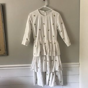 “English Factory” embroidered midi dress