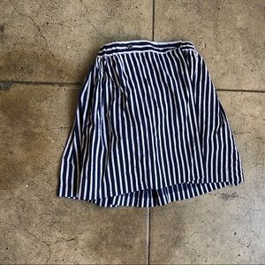 Maison Kitsune wrap skirt in stripe- like new!