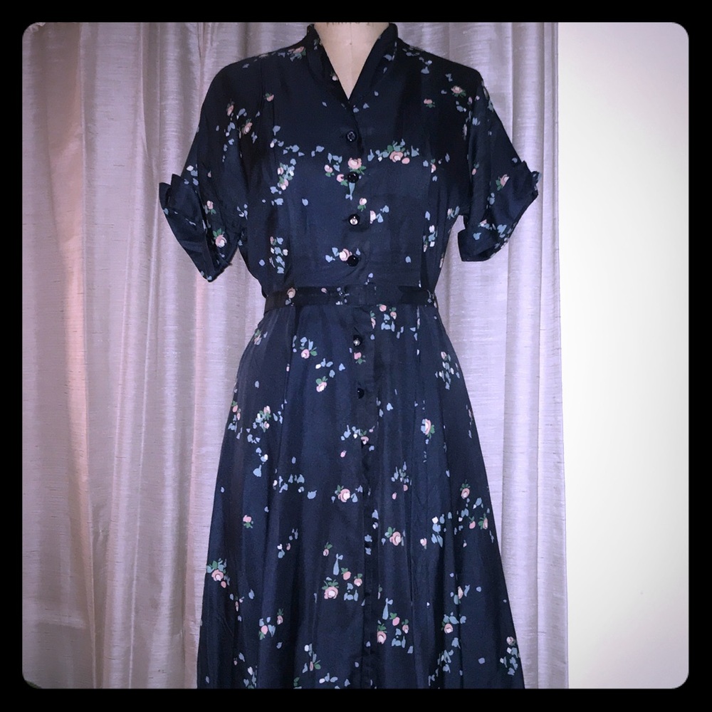 Vintage 50s shirtwaist dress