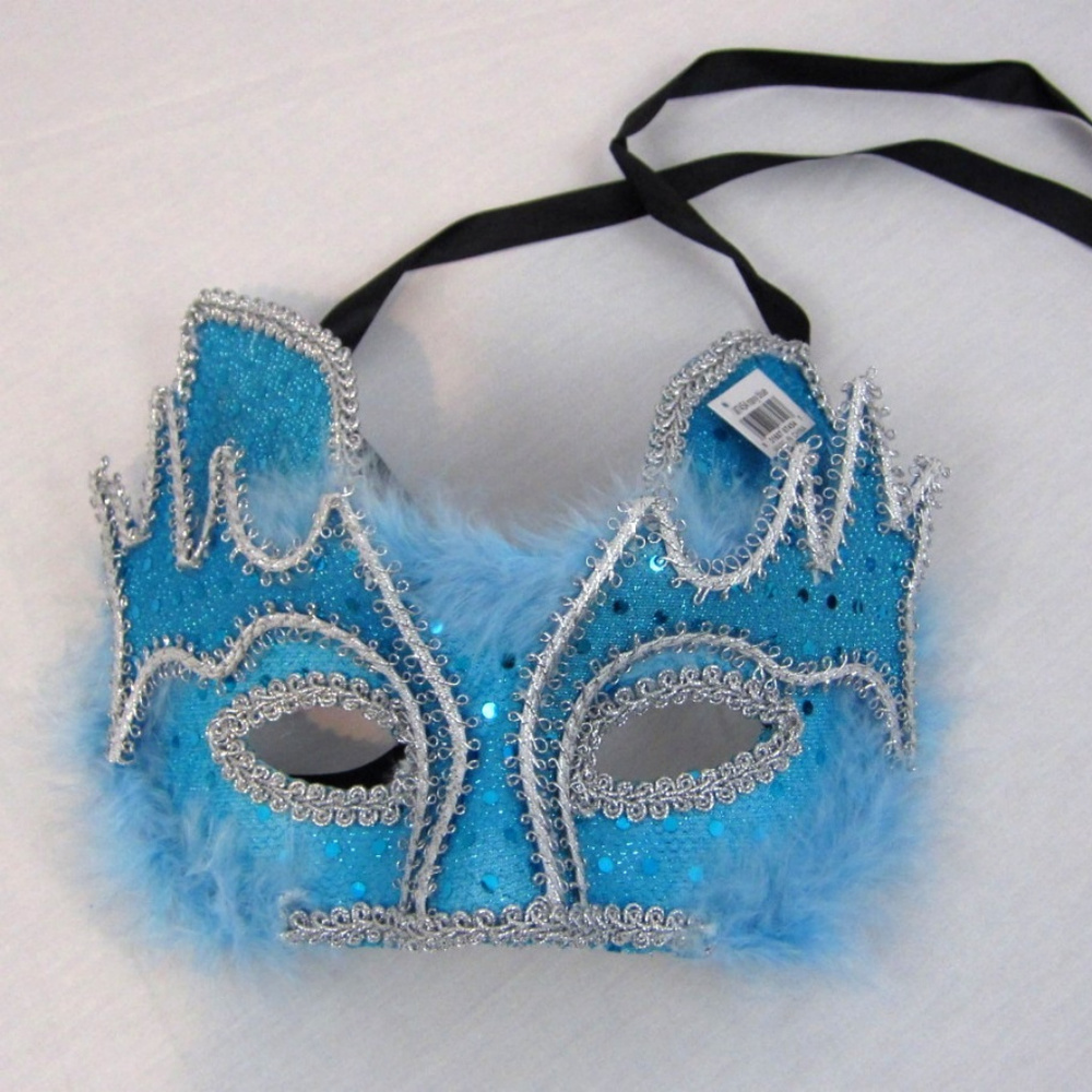 Baby Blue Venetian Mask NWT #Mardi Gras