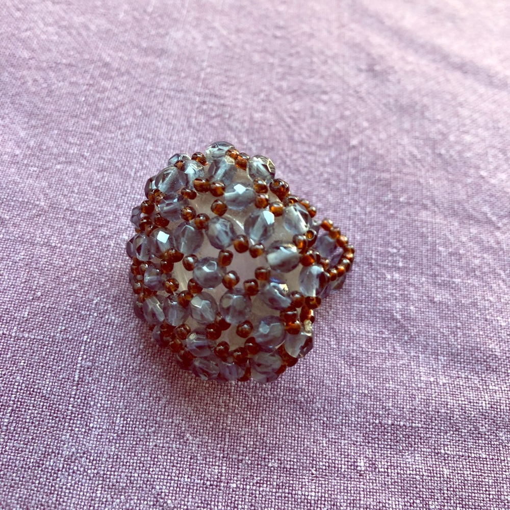French beaded ring