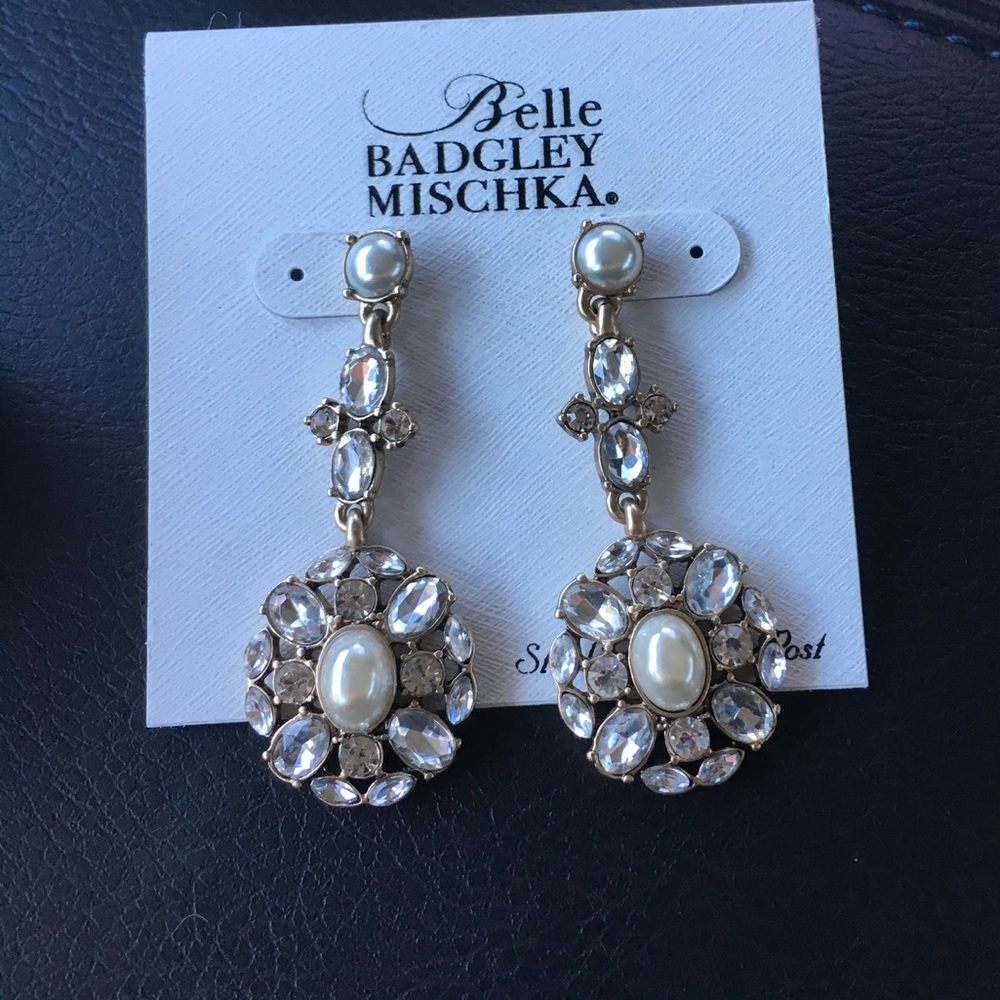 Belle Badgley Mischka earrings