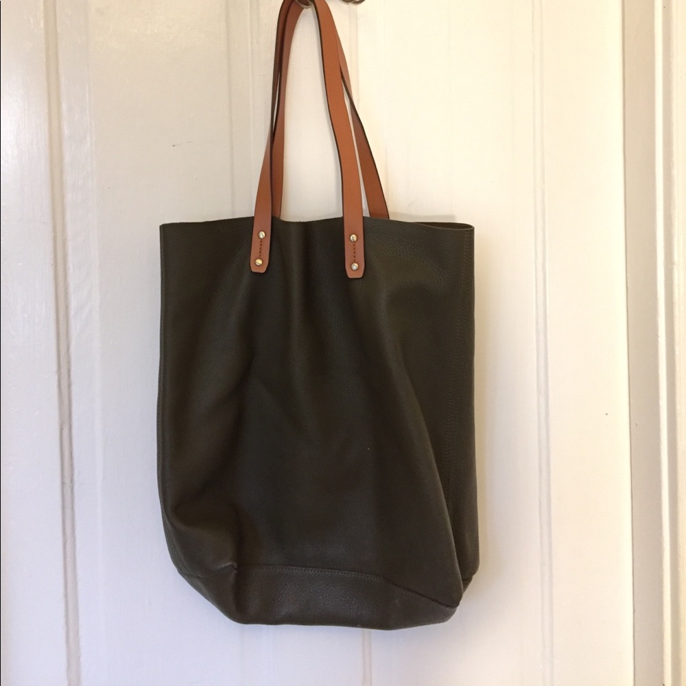 Olive green Gap tote bag
