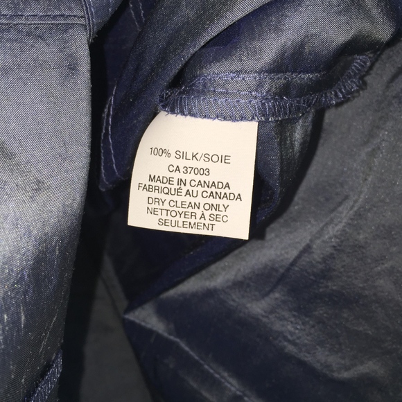 MIKANE gorgeous silk ruffled 3/4 sl blouse! 14 - Picture 5 of 7