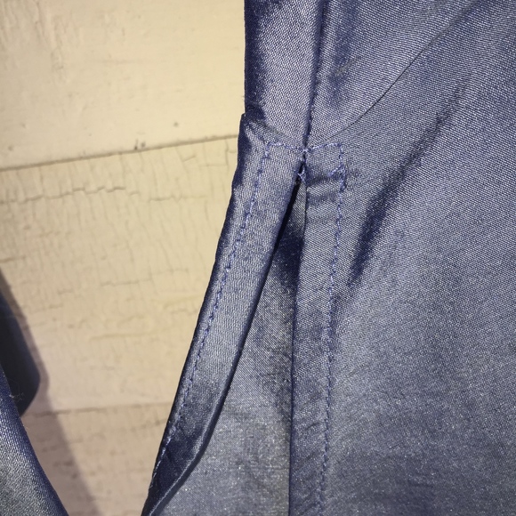 MIKANE gorgeous silk ruffled 3/4 sl blouse! 14 - Picture 4 of 7