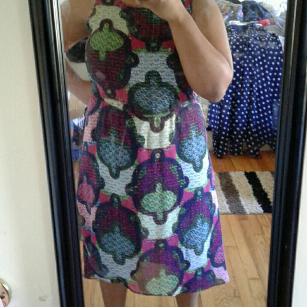 Colorful evening dress