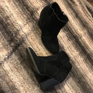 Worn Black Booties