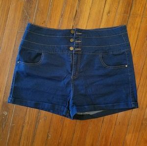 High Waisted Denim Shorts