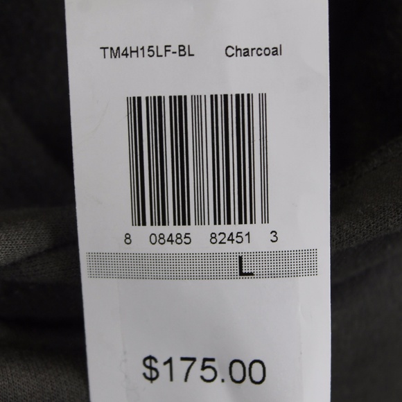 TWENTY TEES CHARCOAL HOODIE LARGE NEW W TAGS $175 - Picture 4 of 6