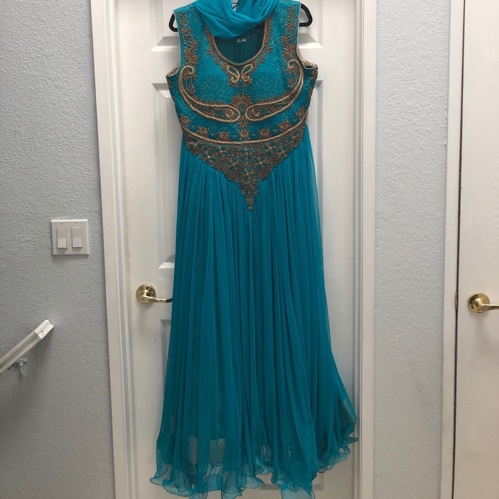 Blue kameez