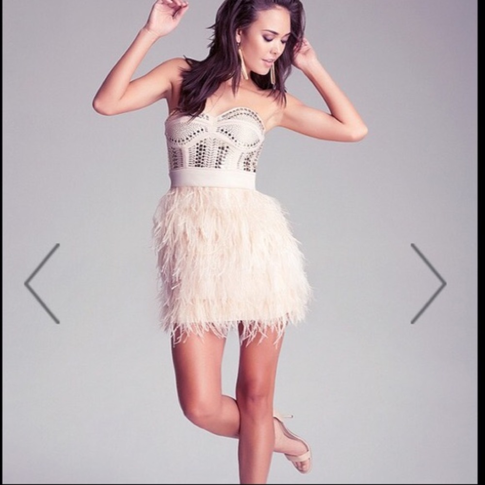 Feather Bebe cocktail dress