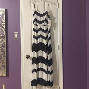 My Michelle Chevron Maxi Dress