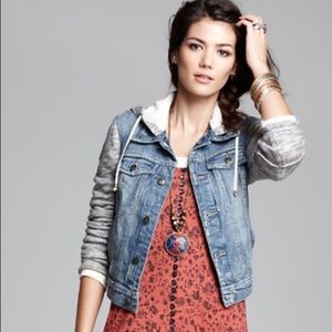 Free People Denim & Knit Jacket
