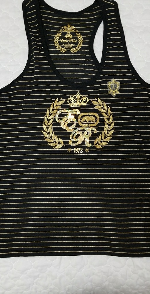 Ecko Red gold and black tank top NWT
