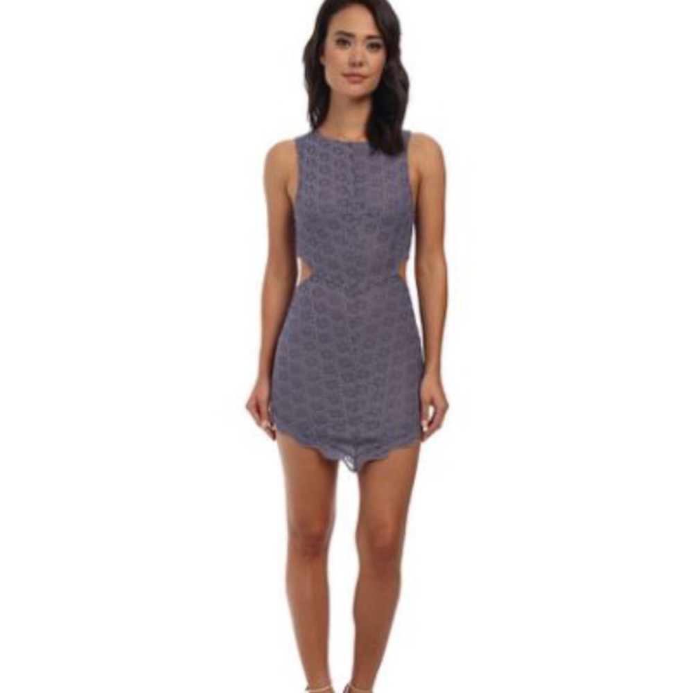 Free People NEVER WORN Scalloped Lace Cutout Dress - Picture 2 of 6