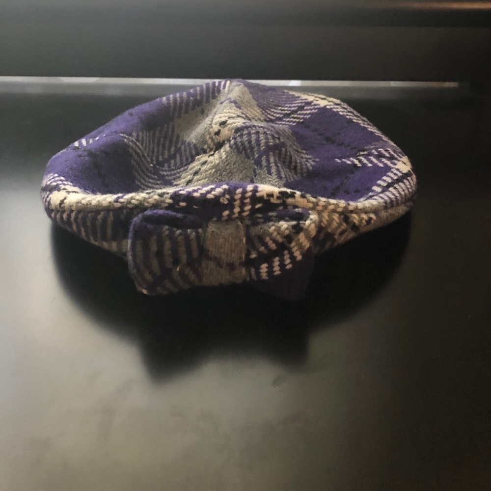 Janie and Jack plaid winter beret