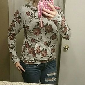 Floral hoodie