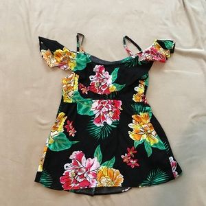 Maternity cold shoulder blouse