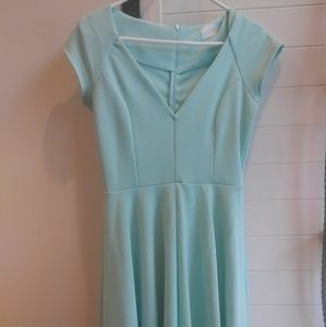 Modcloth: Name the Date A Line Dress in Mint