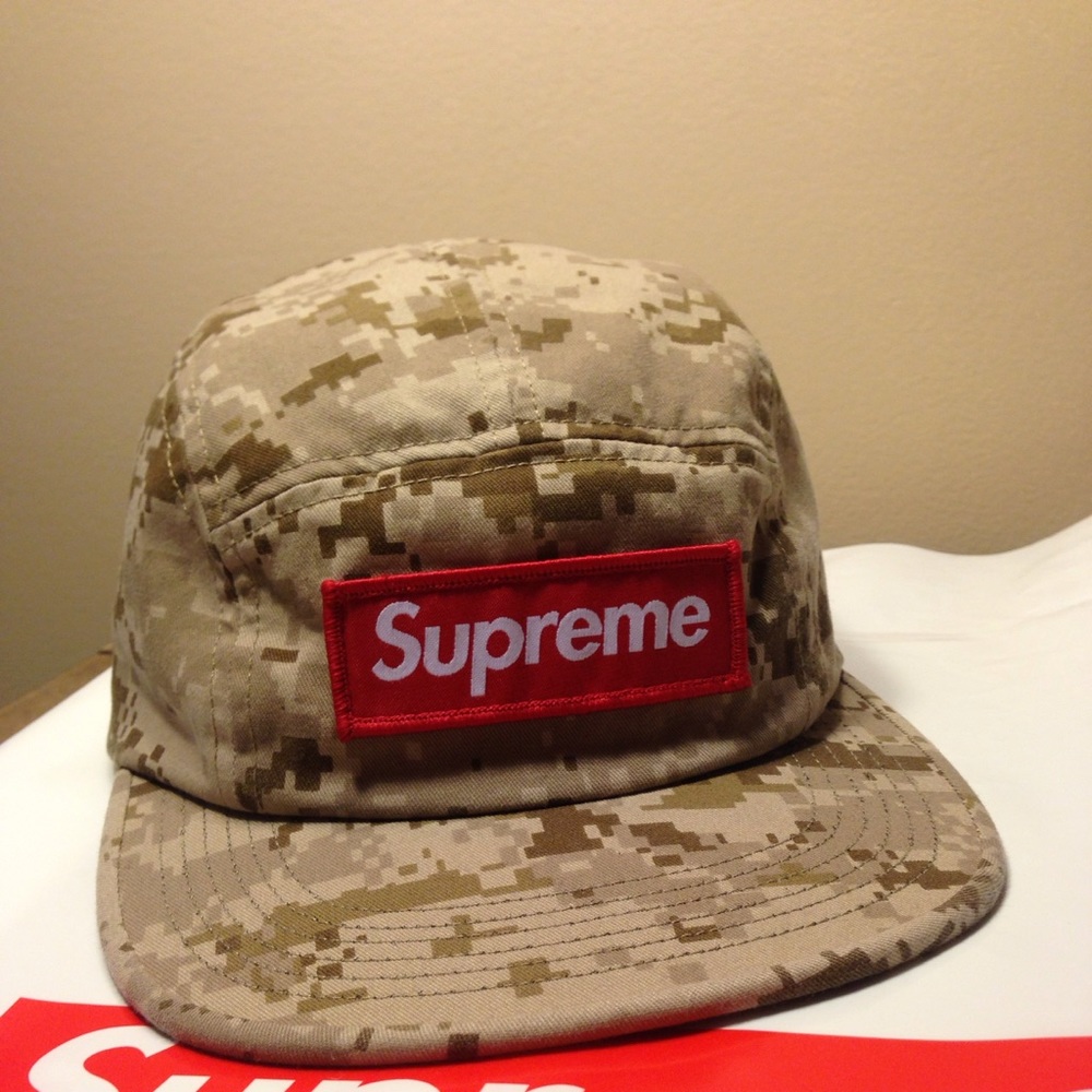 Supreme camo box logo hat new with tags