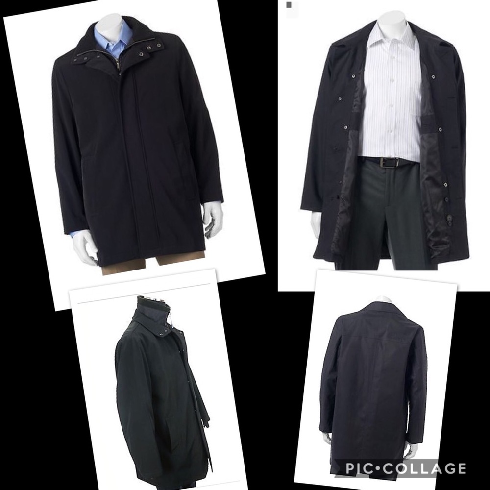 Men's Chaps black jacket w/ zip out liner!