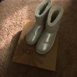 Silver Off White UGG Boots