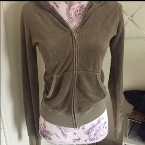 Amy green Juicy couture zip up
